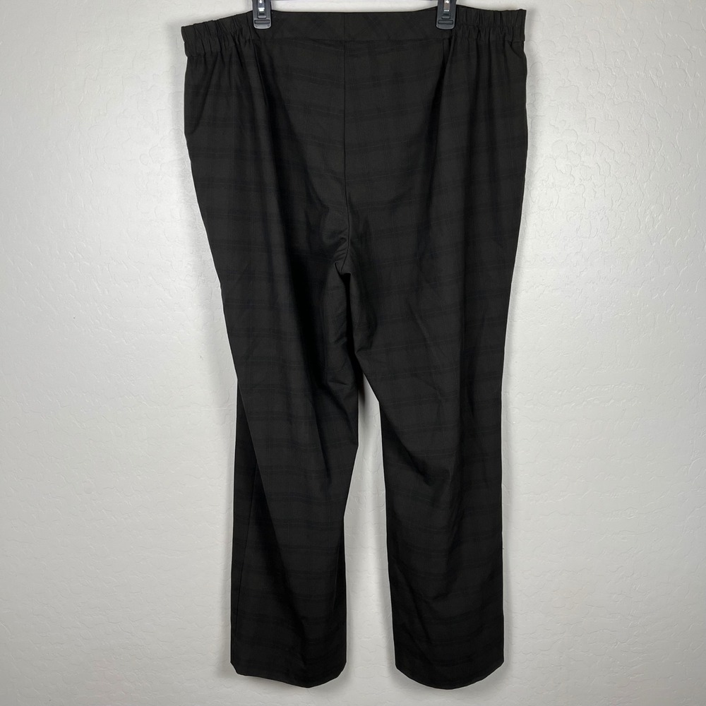 Alex Marie Women's 20W Plaid Career Dress Pants Business Casual Stretch - Picture 2 of 8